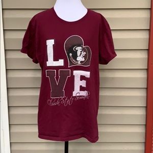 Florida Seminoles women’s burgundy tee shirt